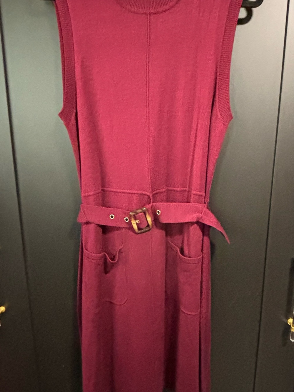 Signature by Robbie Bee Sleeveless Midi Dress in Berry
